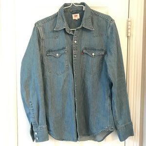 Levi's Pearl Snap Denim Button Down